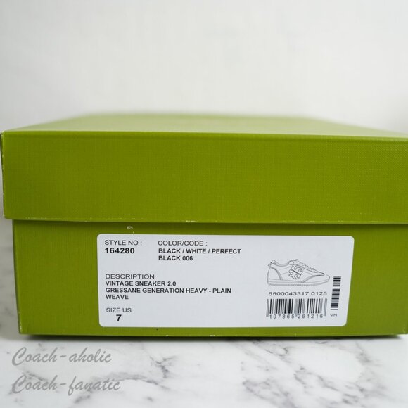 NIB Tory Burch T-Logo Nylon Suede Vintage Sneaker 2.0 in Black/White - Picture 10 of 11